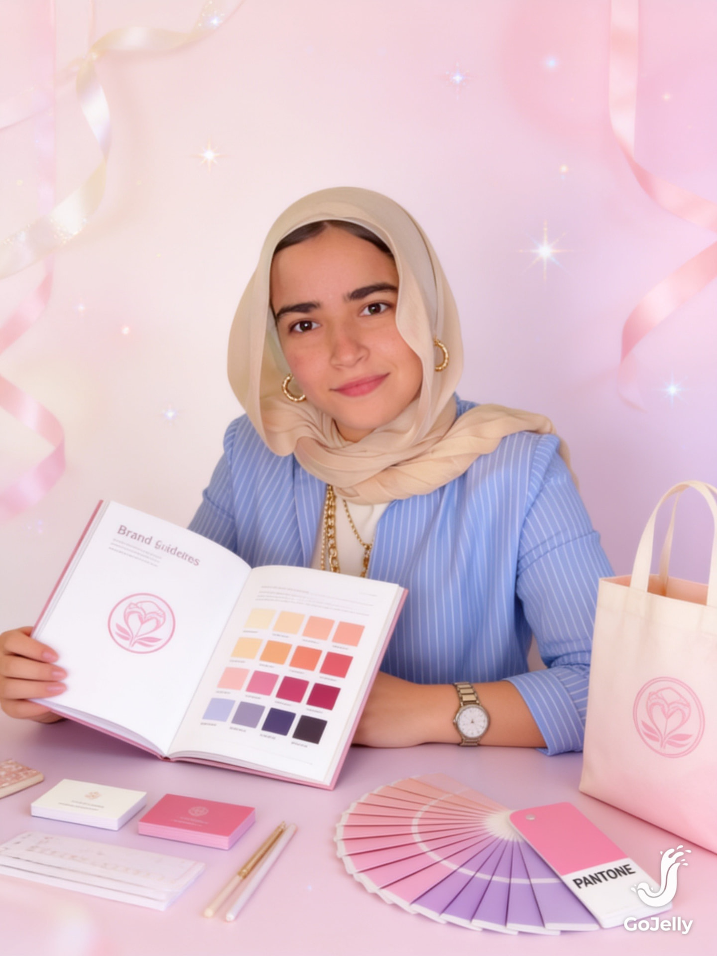 Konouz — Graphic Designer · Dreamy, feminine, playful design